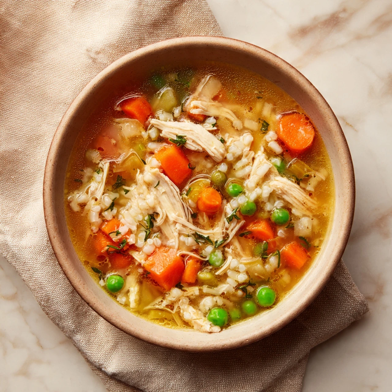 Healthy Crockpot Chicken and Rice Soup