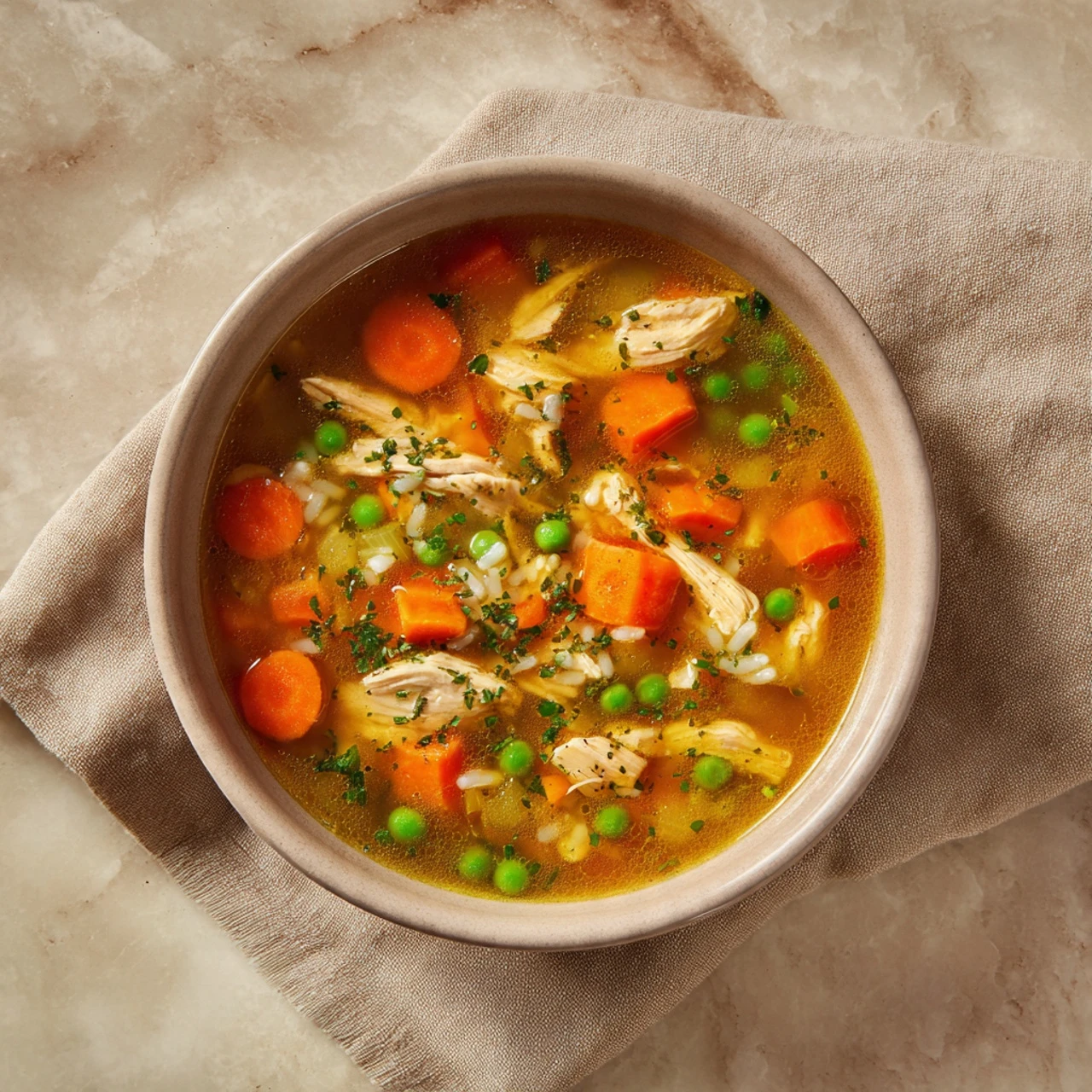 Healthy Crockpot Chicken Rice Soup