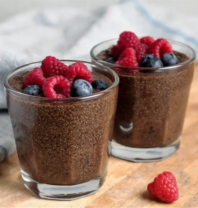 High Protein Chocolate Chia Seed Pudding Recipe