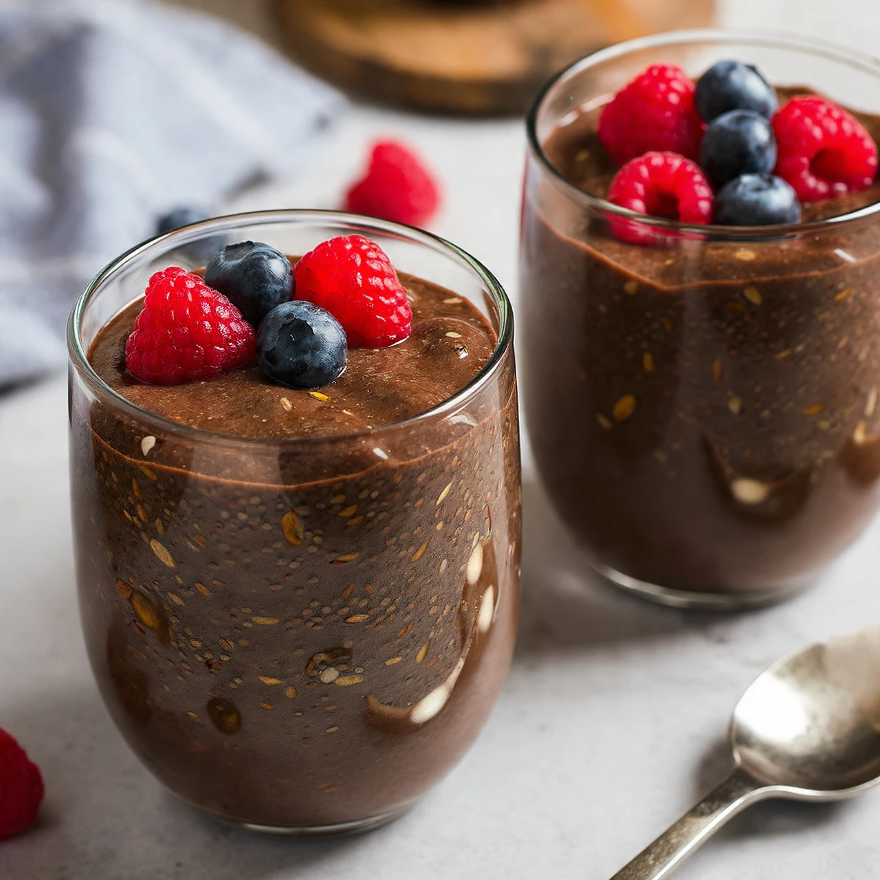 High Protein Chocolate Chia Seed Pudding Recipe