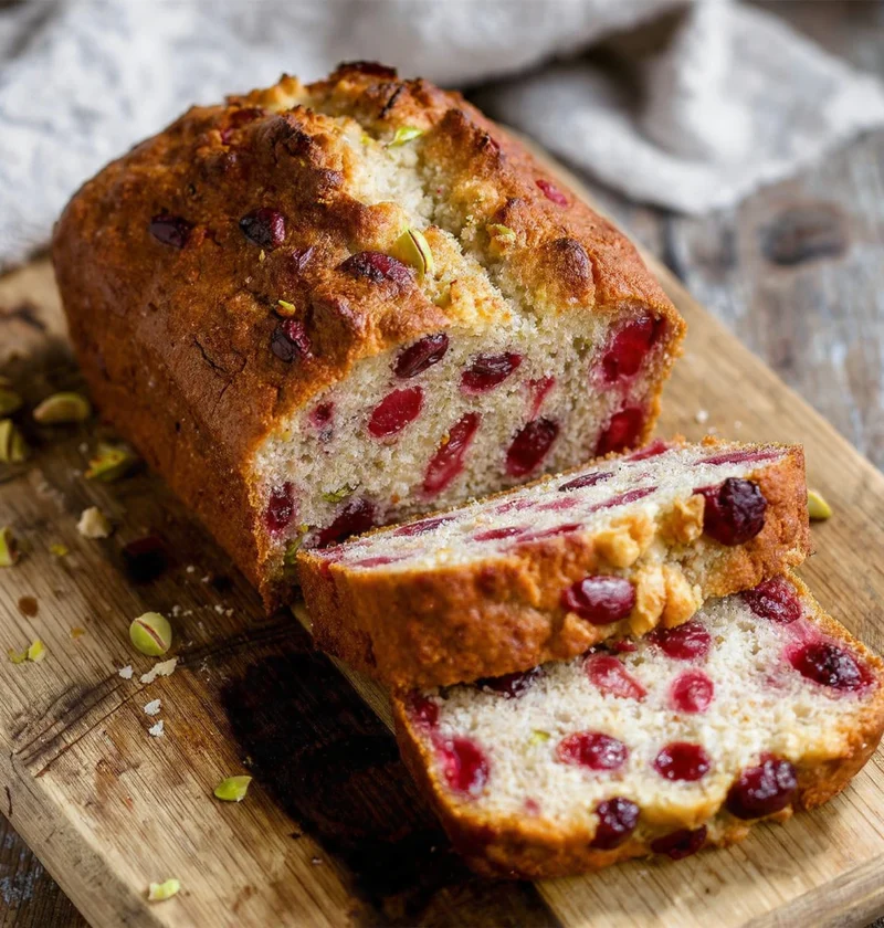 Homemade Cranberry Pistachio Bread Recipe