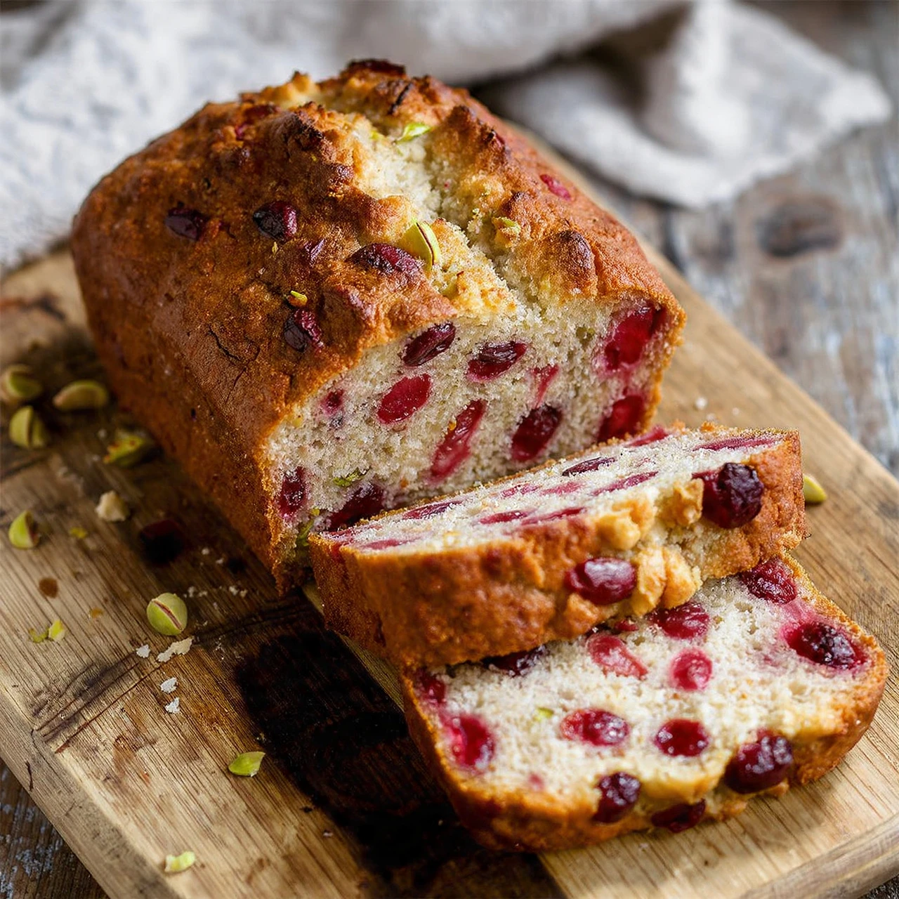 Homemade Cranberry Pistachio Bread Recipe