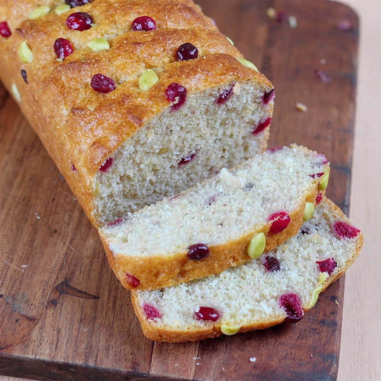 Homemade Cranberry Pistachio Bread Recipe
