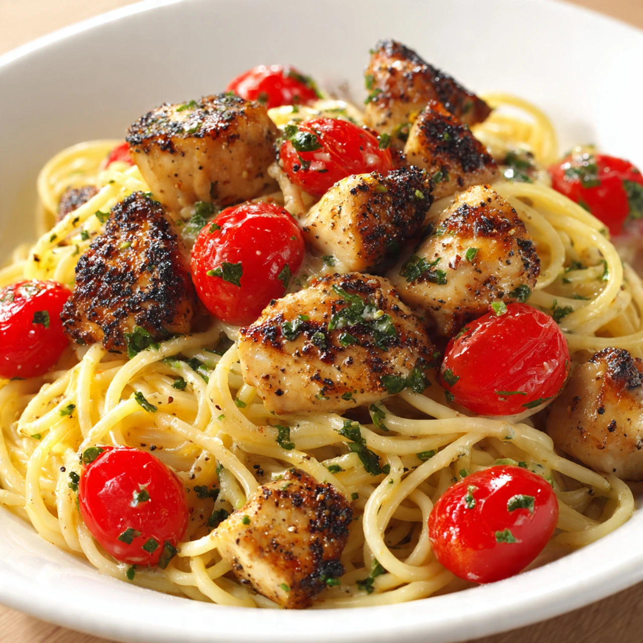 Irresistible Chicken Spaghetti