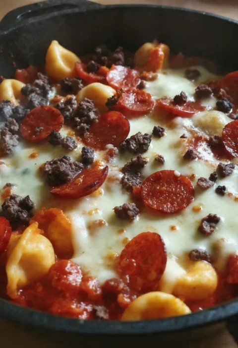 Meat Lovers Pizza Tortellini Recipe