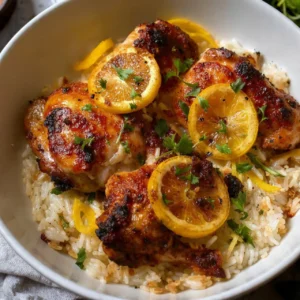 One-Pot Chicken and Rice With Caramelized Lemon