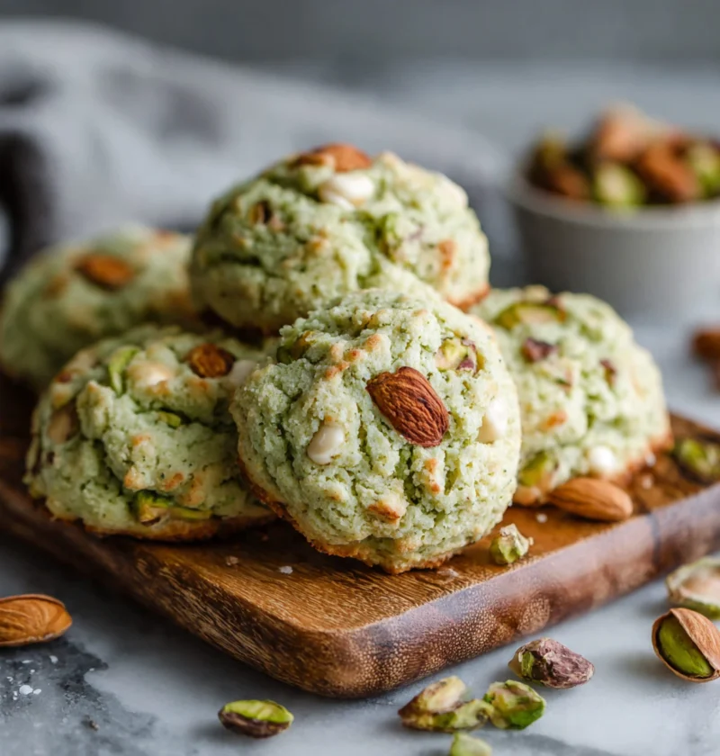 Pistachio Pudding Cookies