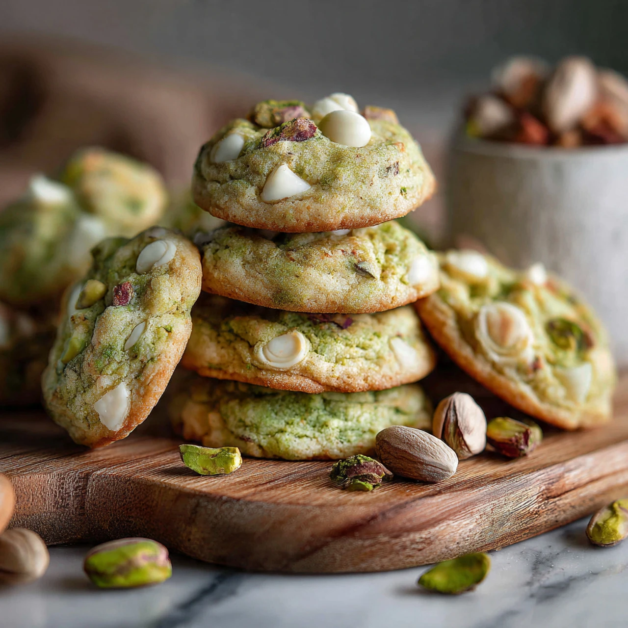 Pistachio Pudding Cookies
