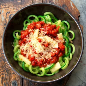 Zucchini Noodles with Tomato Sauce Recipe