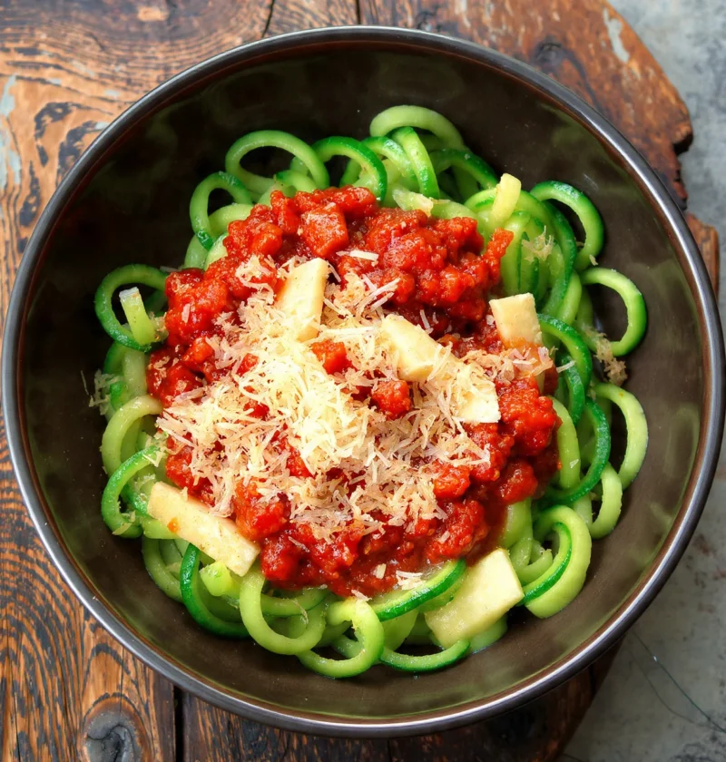 Zucchini Noodles Tomato Sauce Recipe