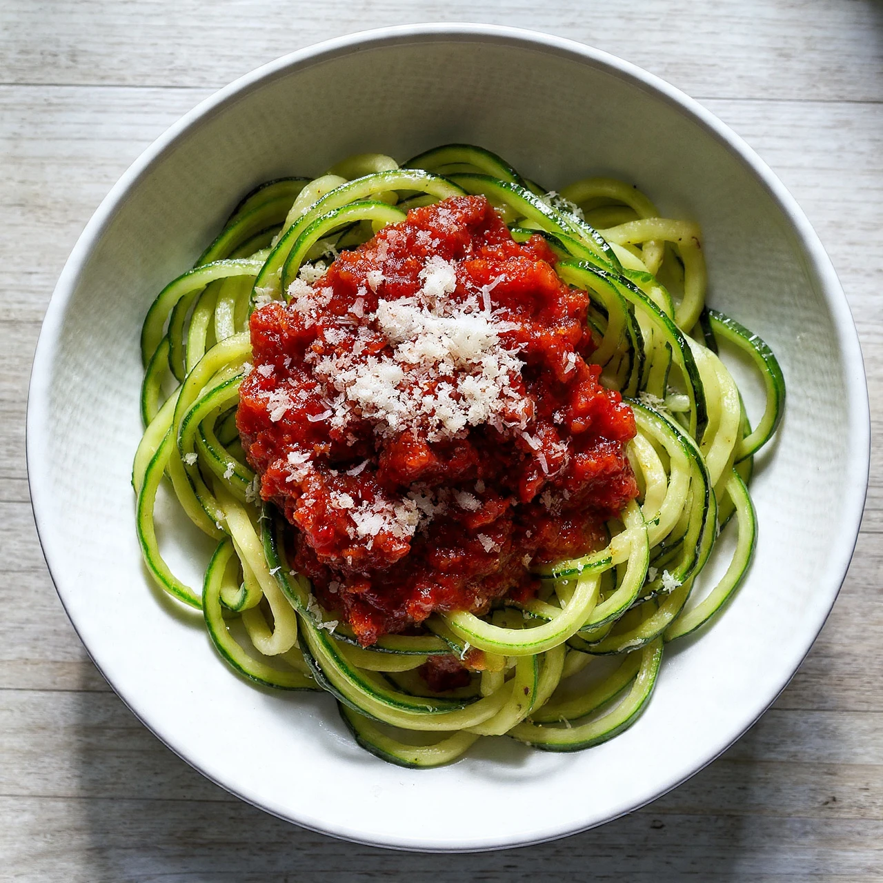 Zucchini Noodles Tomato Sauce Recipe