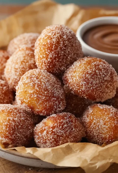 Air Fryer Churro Bites Delicious Dessert