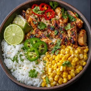 Best Street Corn Chicken Rice Bowl: Easy 20-Minute Meal