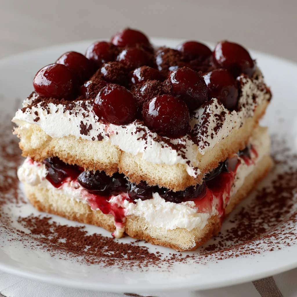 Black Forest Tiramisu Recipe