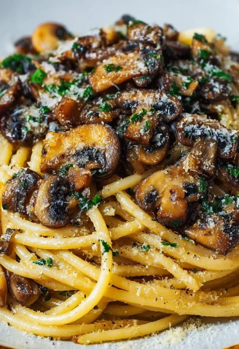 Brown Butter Mushroom Pasta