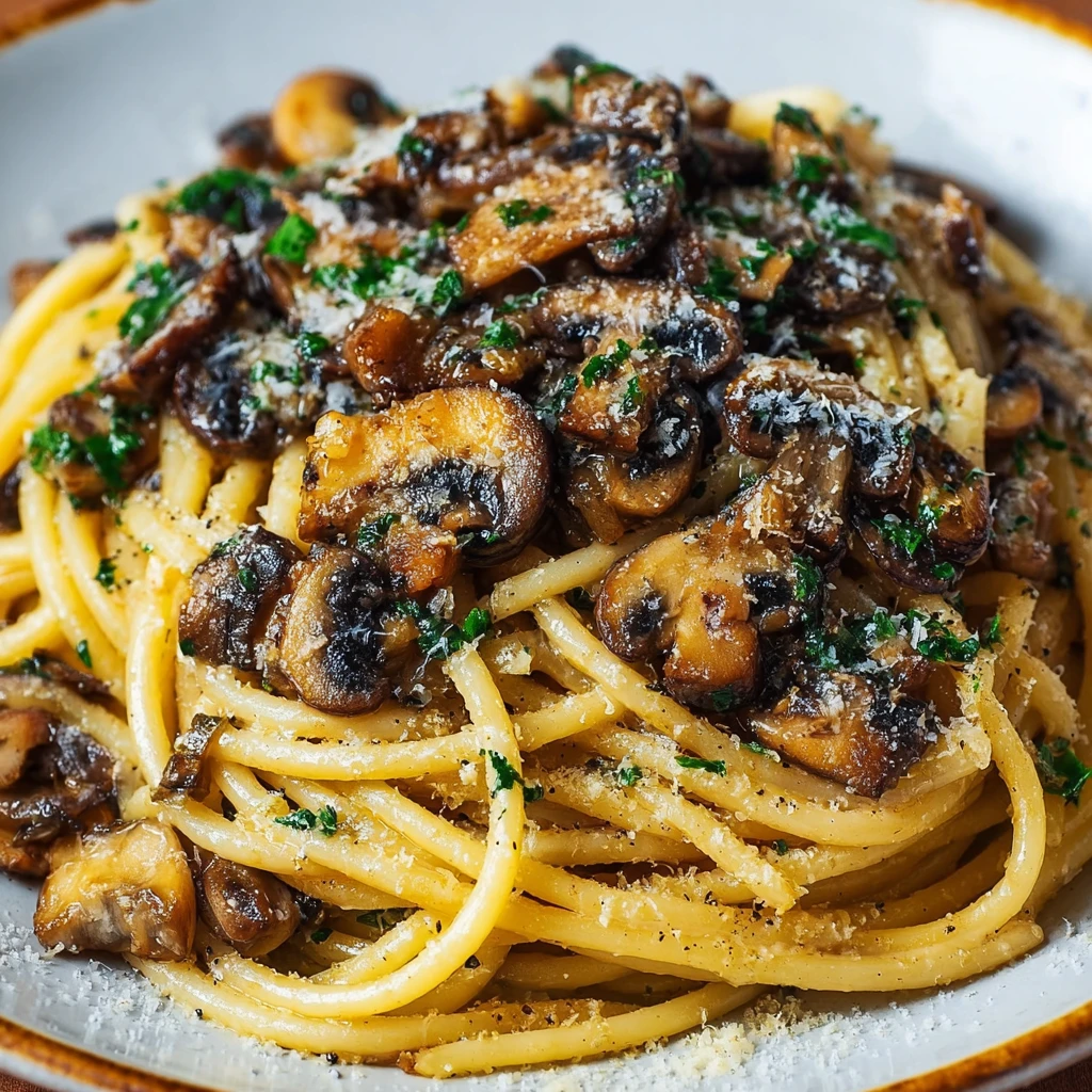 Brown Butter Mushroom Pasta