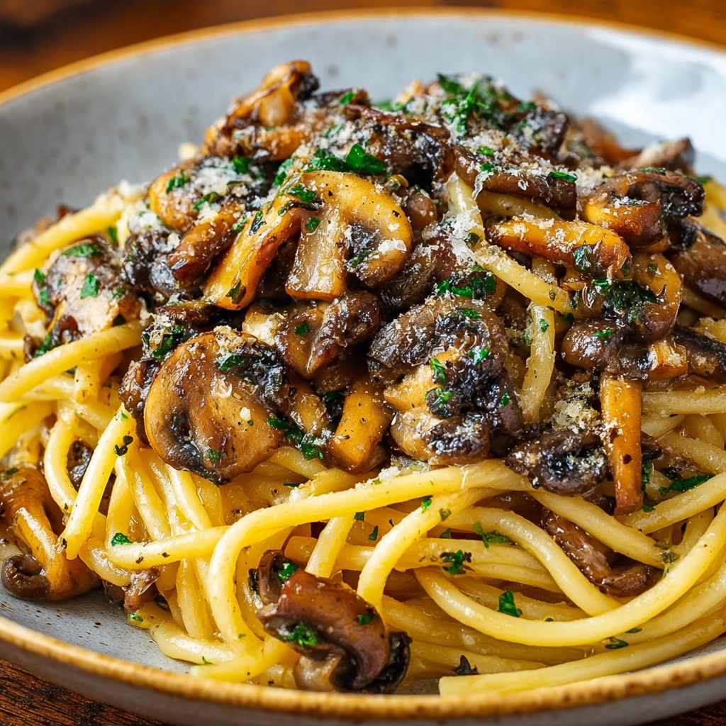 Brown Butter Mushroom Pasta