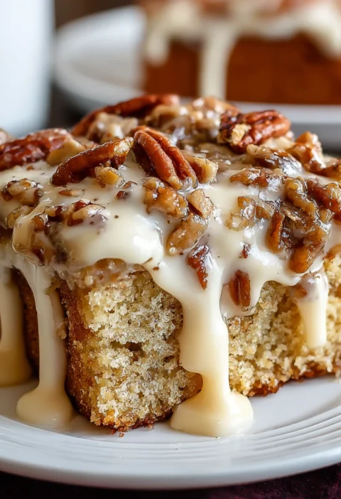 Butter Pecan Praline Poke Cake Recipe