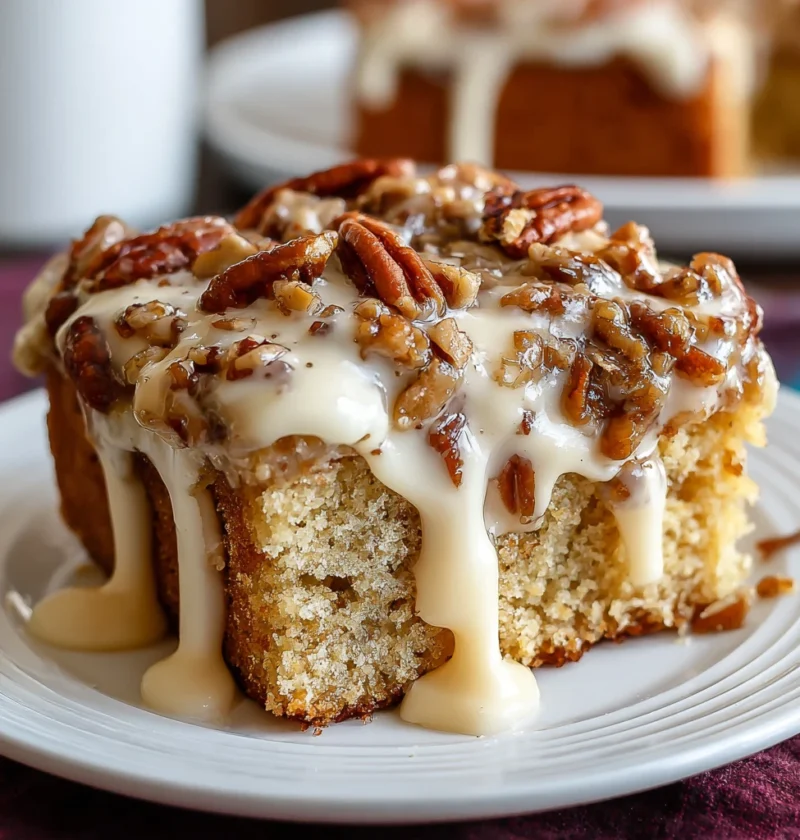 Butter Pecan Praline Poke Cake Recipe