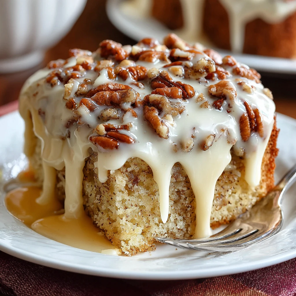 Butter Pecan Praline Poke Cake Recipe