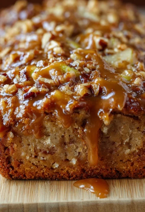 Caramel Apple Fritter Bread That Tastes Like Fall