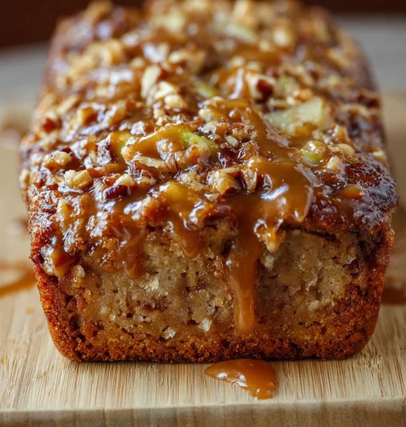 Caramel Apple Fritter Bread That Tastes Like Fall