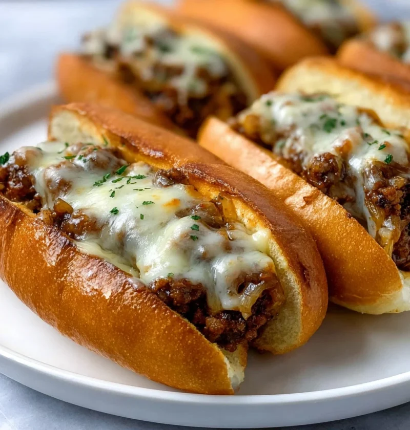 Cheesy French Onion Meatball Subs Recipe