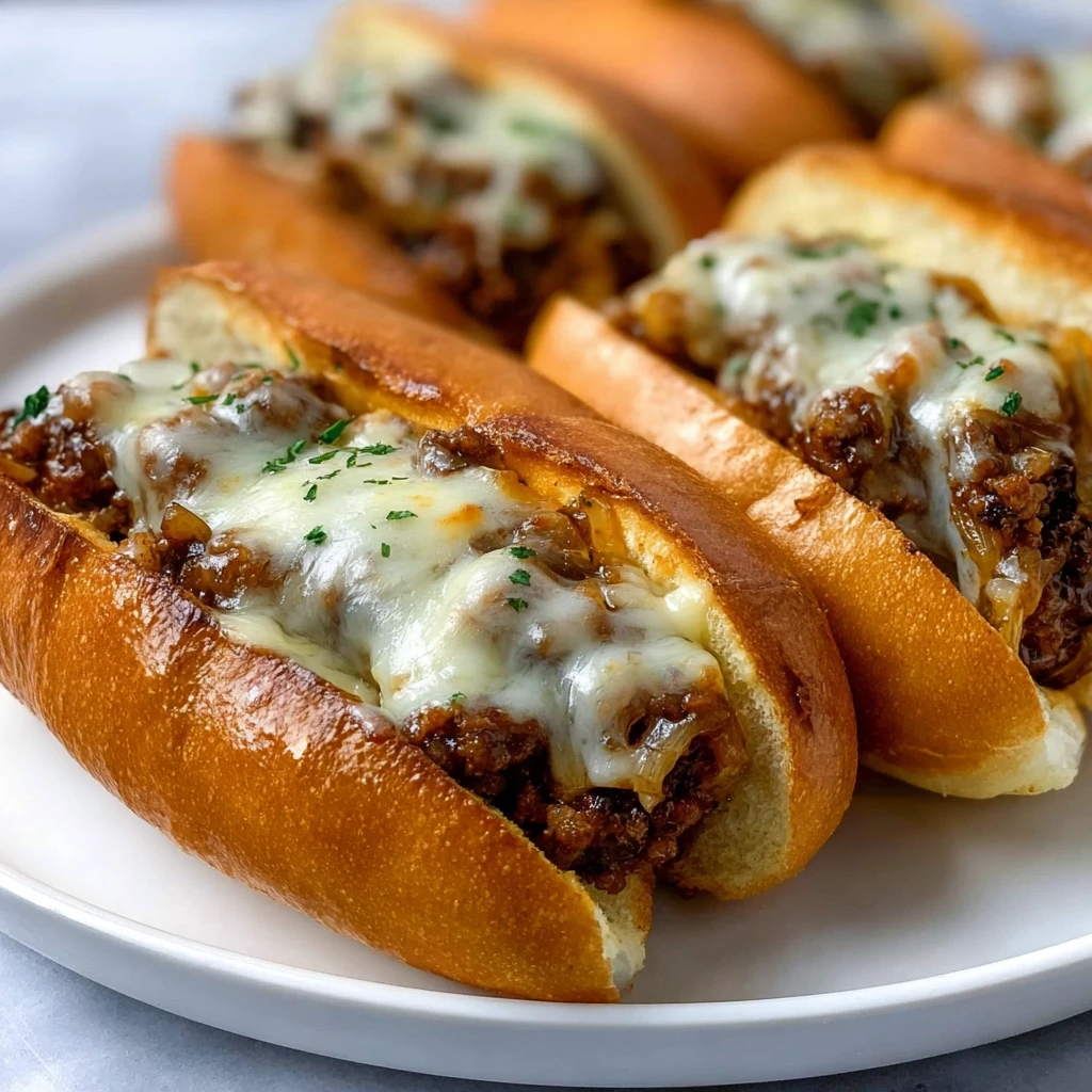 Cheesy French Onion Meatball Subs Recipe