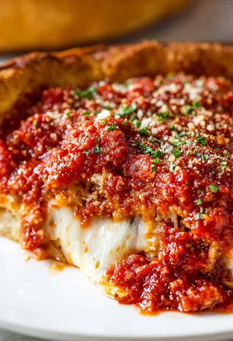 Chicagostyle Deep Dish Pizza