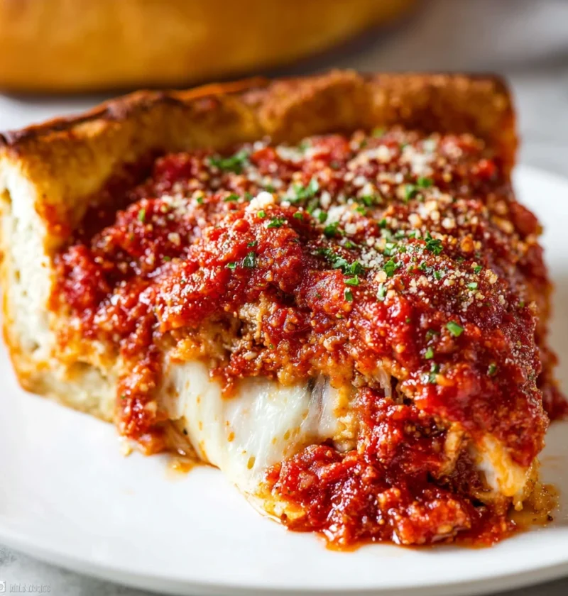 Chicagostyle Deep Dish Pizza
