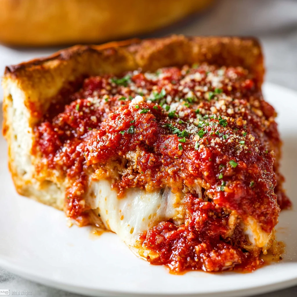 Chicago-Style Deep Dish Pizza