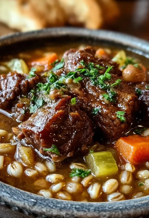 Cozy Crockpot Beef Barley Soup Recipe Comforting Meals