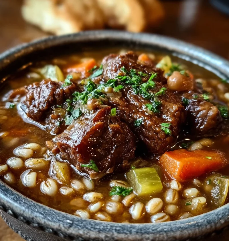 Cozy Crockpot Beef Barley Soup Recipe Comforting Meals