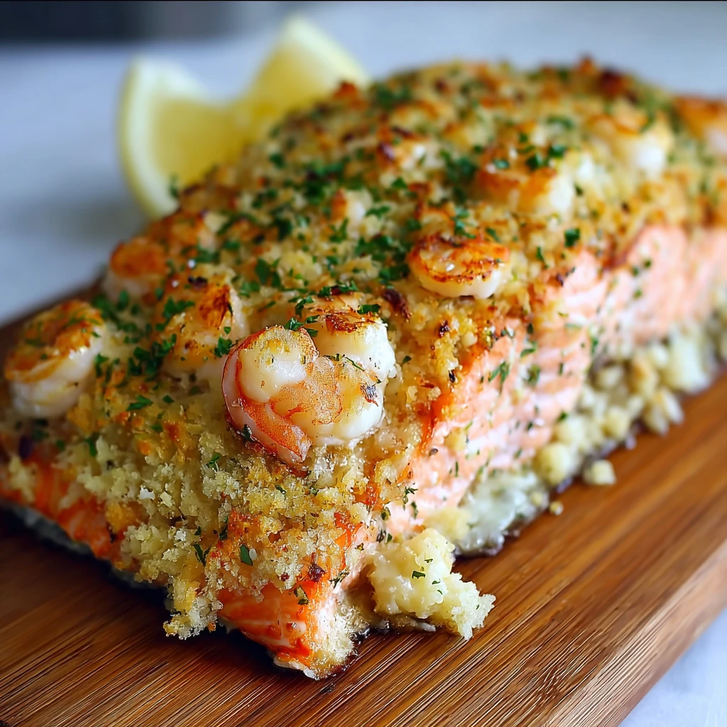Crab and Shrimp Stuffed Salmon: A Gourmet Home Feast!