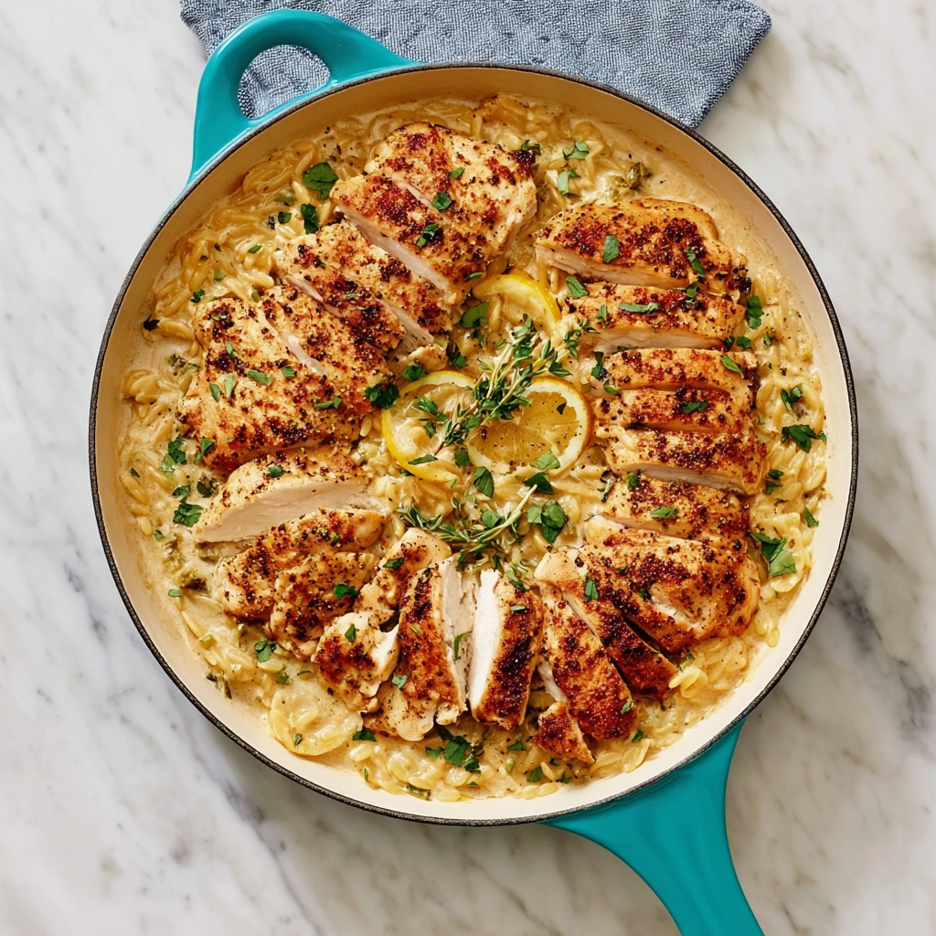Creamy Lemon Chicken Rice Skillet 30minute Dinner