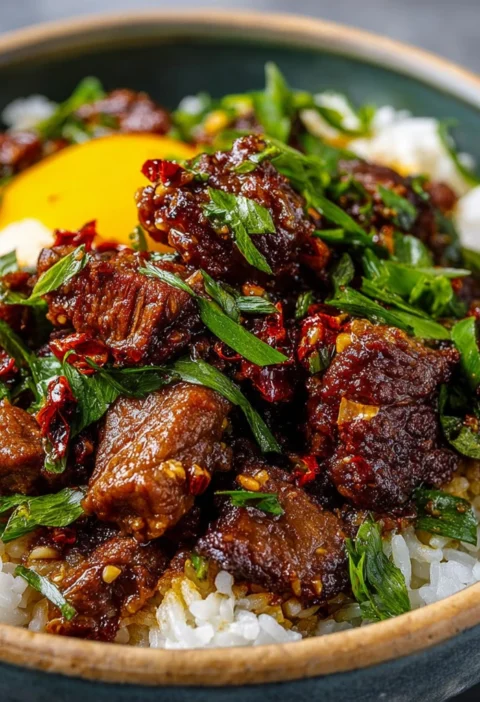 Crispy Cumin Lamb Brothy Rice