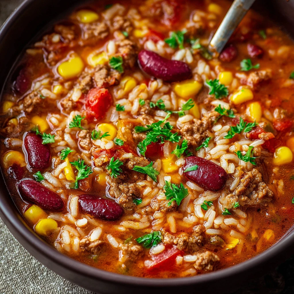 Crockpot Taco Rice Soup Recipe