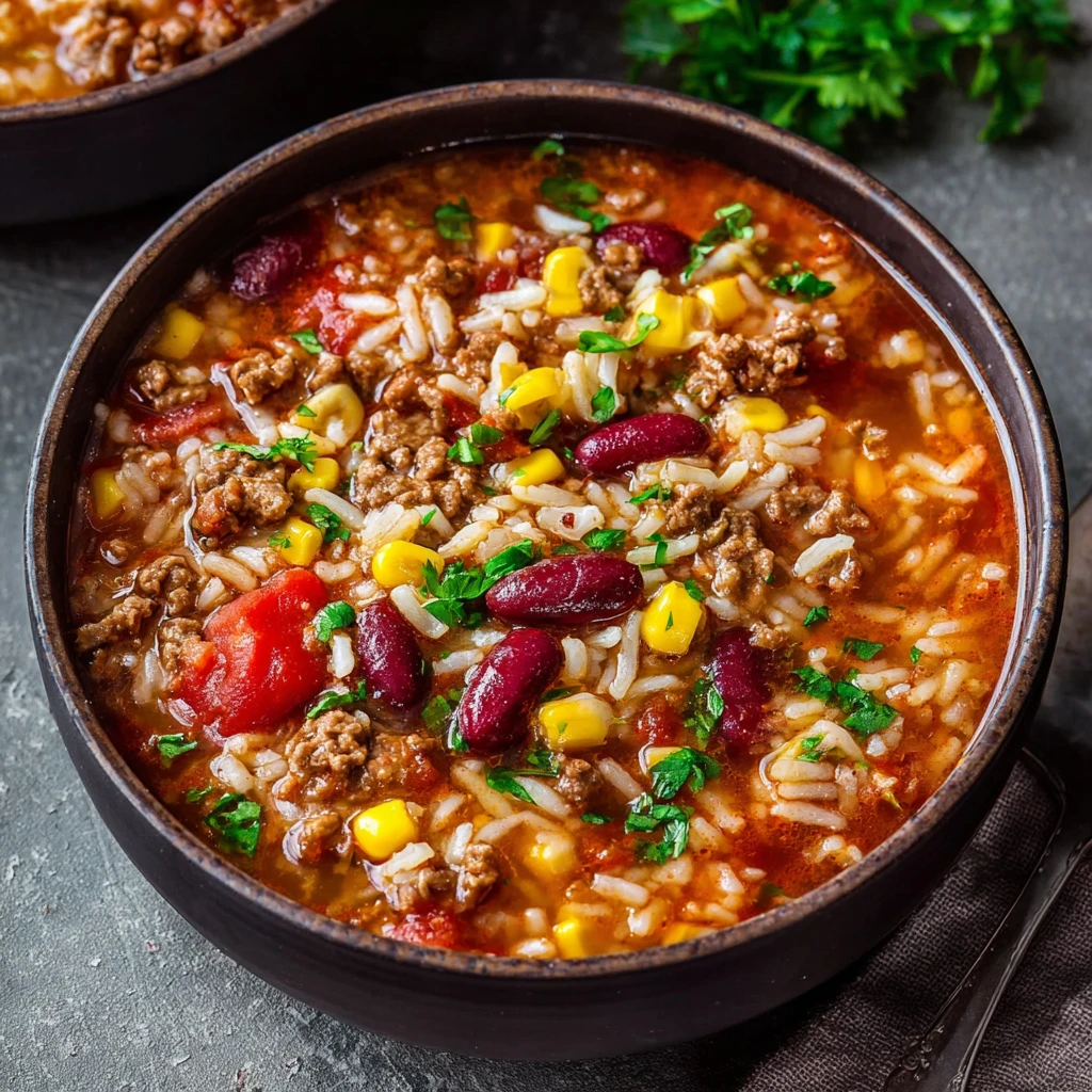 Crockpot Taco Rice Soup Recipe