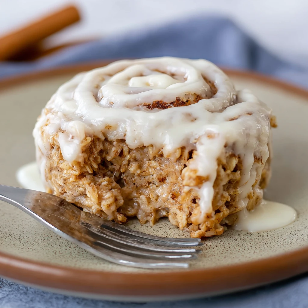 Decadent Cinnamon Roll Baked Oatmeal