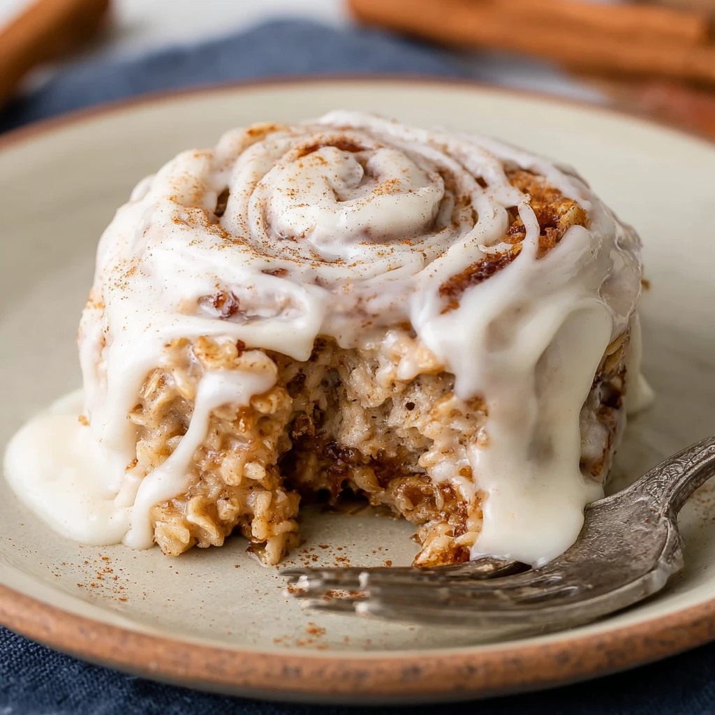 Decadent Cinnamon Roll Baked Oatmeal