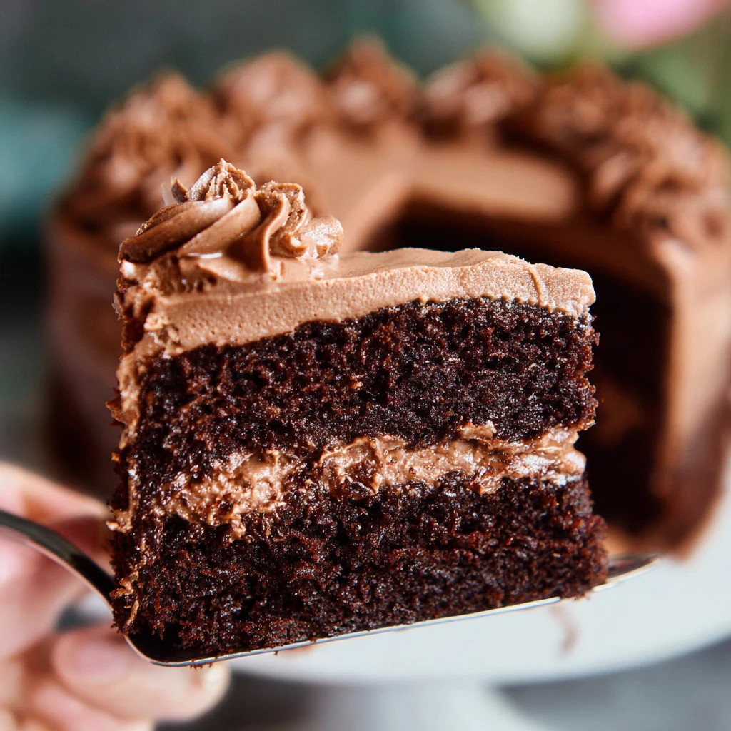 Decadent Vegan Double Chocolate Fudge Cake