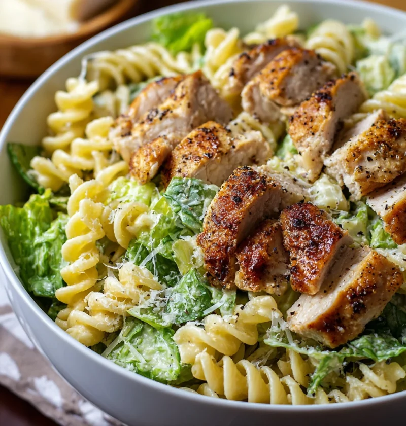 Delicious Chicken Caesar Pasta Salad Recipe Summer Fun