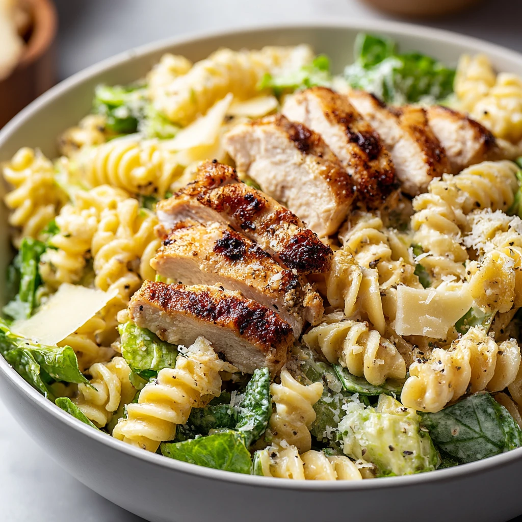 Delicious Chicken Caesar Pasta Salad Recipe Summer Fun