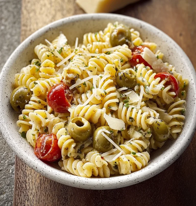 Dirty Martini Pasta Salad Flavorful Twist Classic Taste