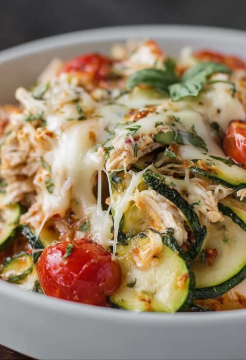 Chicken Zucchini Bake Thats Lowcarb Delicious