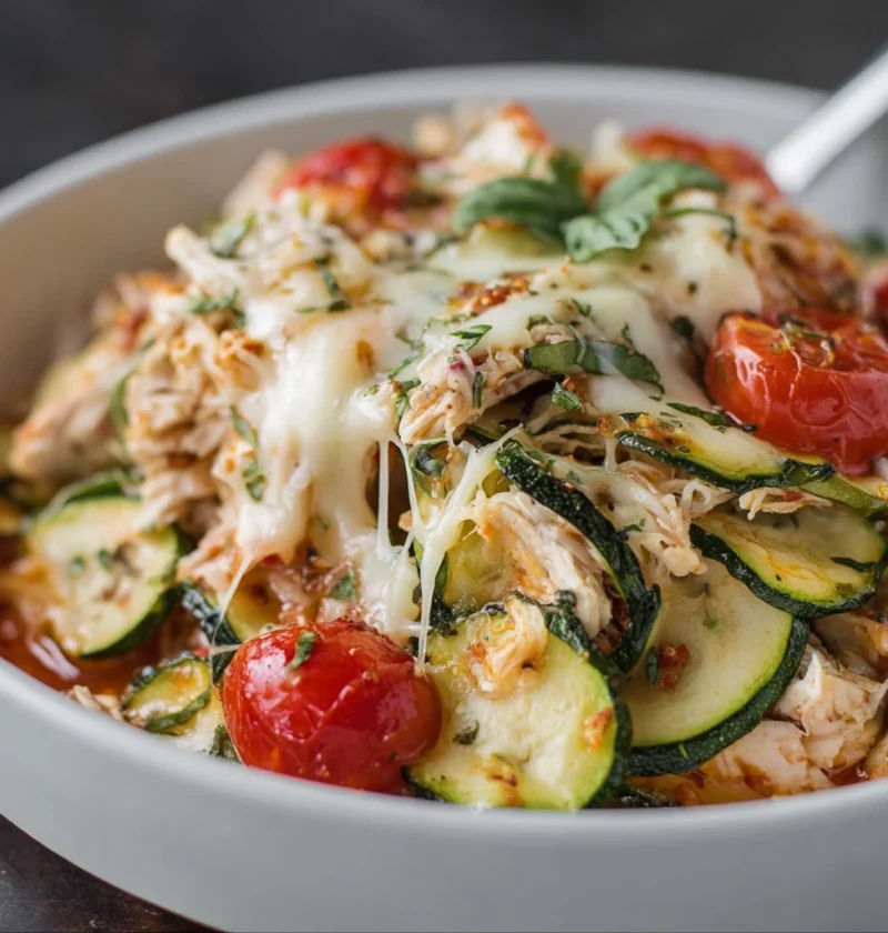 Chicken Zucchini Bake Thats Lowcarb Delicious