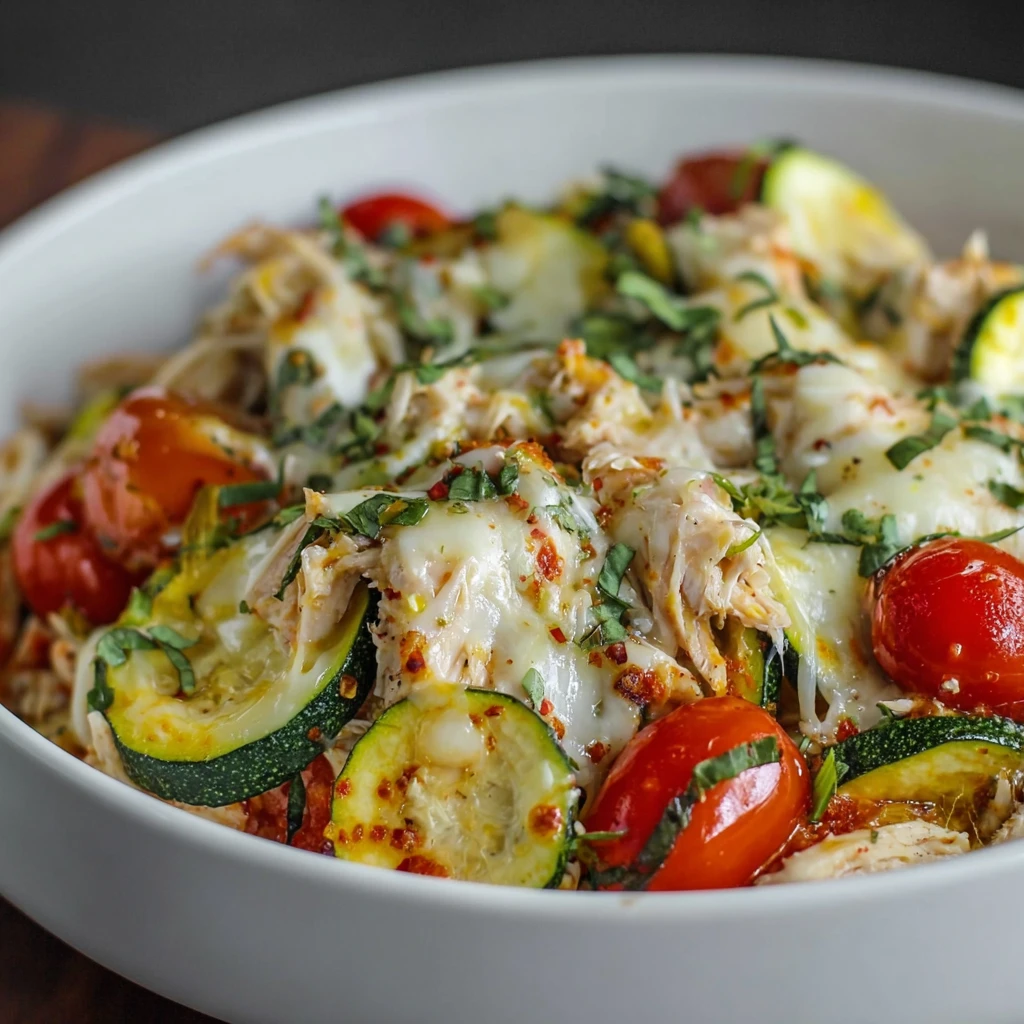 Chicken Zucchini Bake Thats Lowcarb Delicious