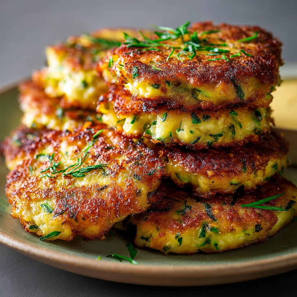 Golden Fried Zucchini Patties Steps Perfection