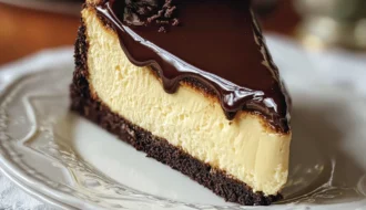 Heavenly Boston Cream Cheesecake Total Showstopper