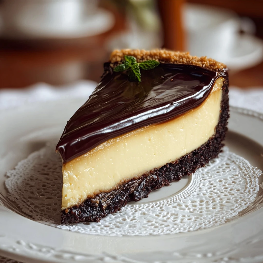 Heavenly Boston Cream Cheesecake Total Showstopper
